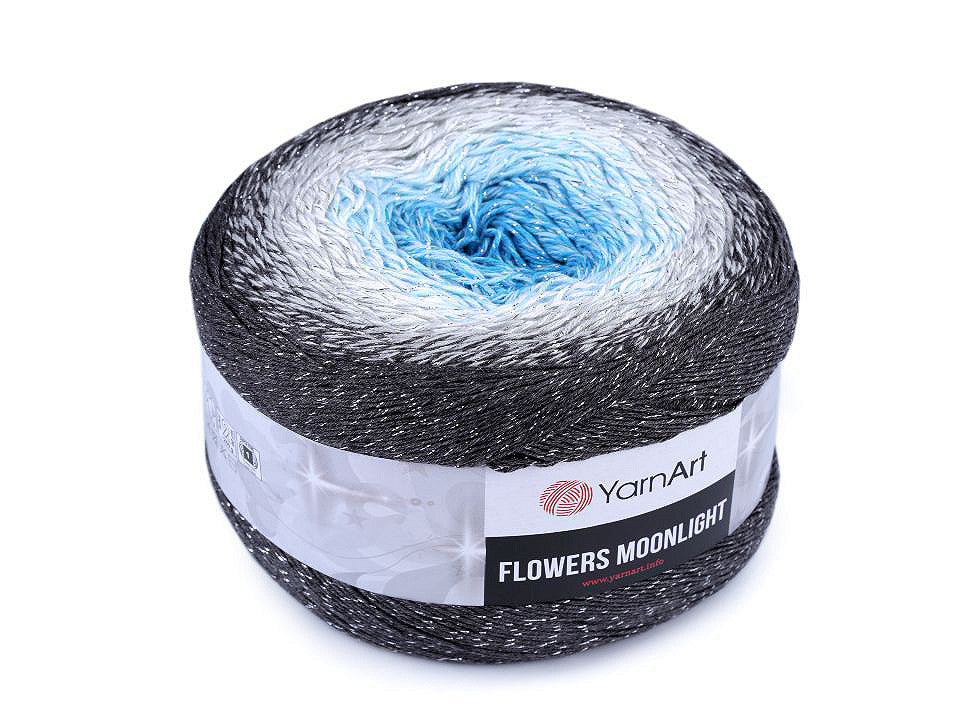Fil à tricoter Flowers Moonlight, 260 g