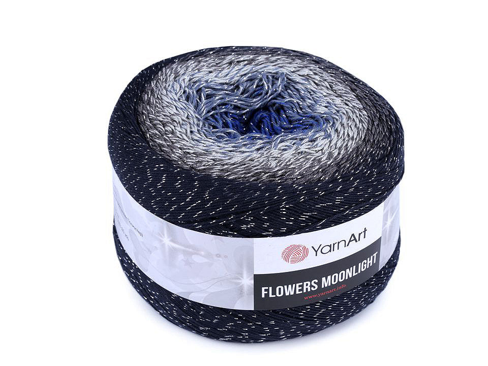 Fil à tricoter Flowers Moonlight, 260 g