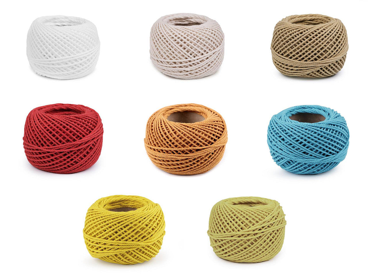 Fil de coton macramé, 40 g, peigné
