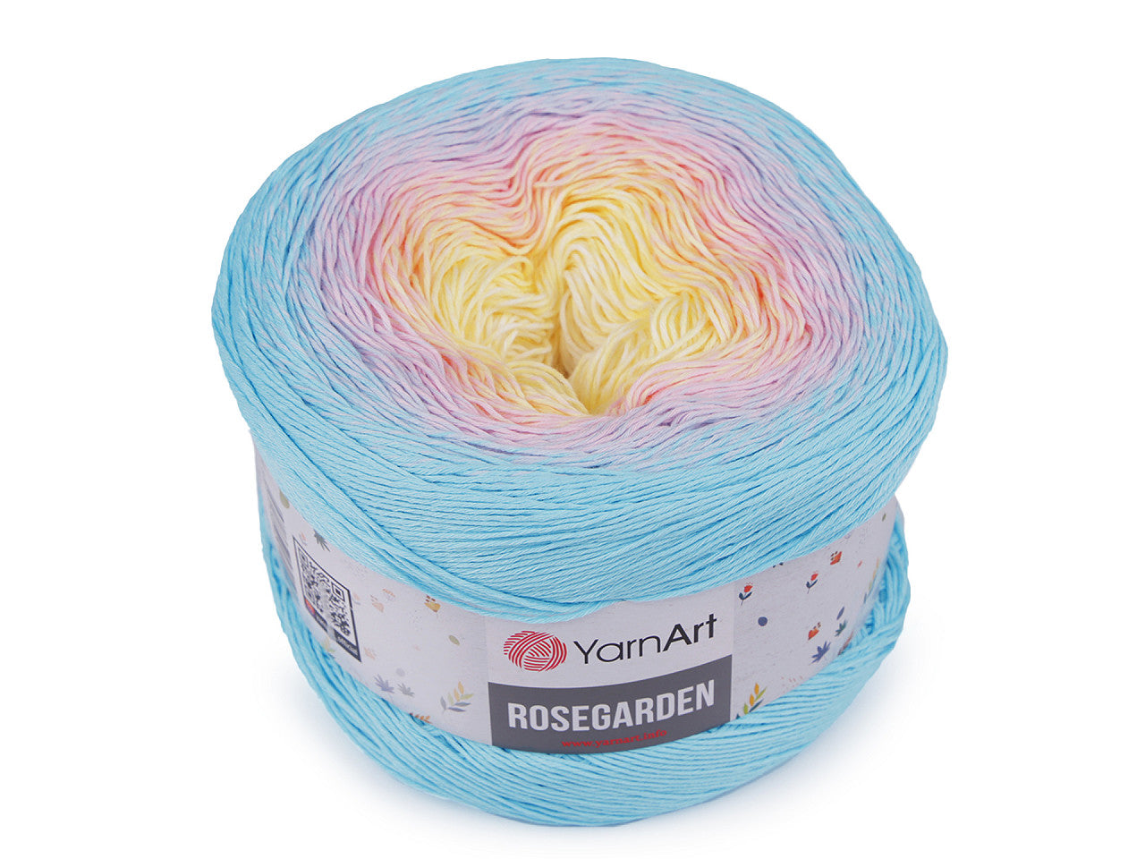 Fil à tricoter en coton Rosegarden, 250 g