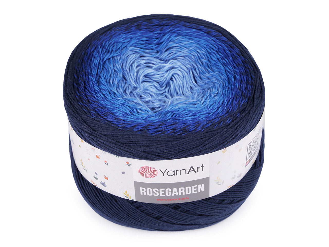 Fil à tricoter en coton Rosegarden, 250 g