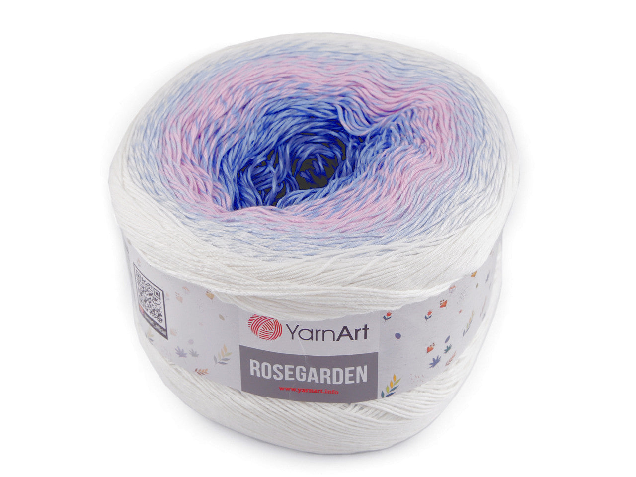 Fil à tricoter en coton Rosegarden, 250 g