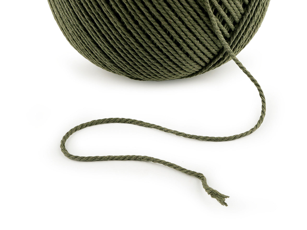 Fil de coton pour macramé, Ø 2 mm, peigné