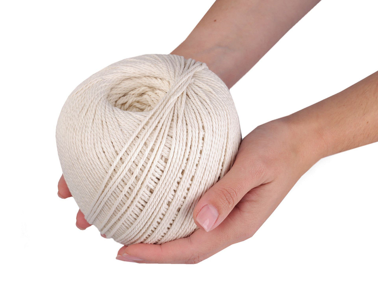 Fil de coton pour macramé, Ø 2 mm, peigné