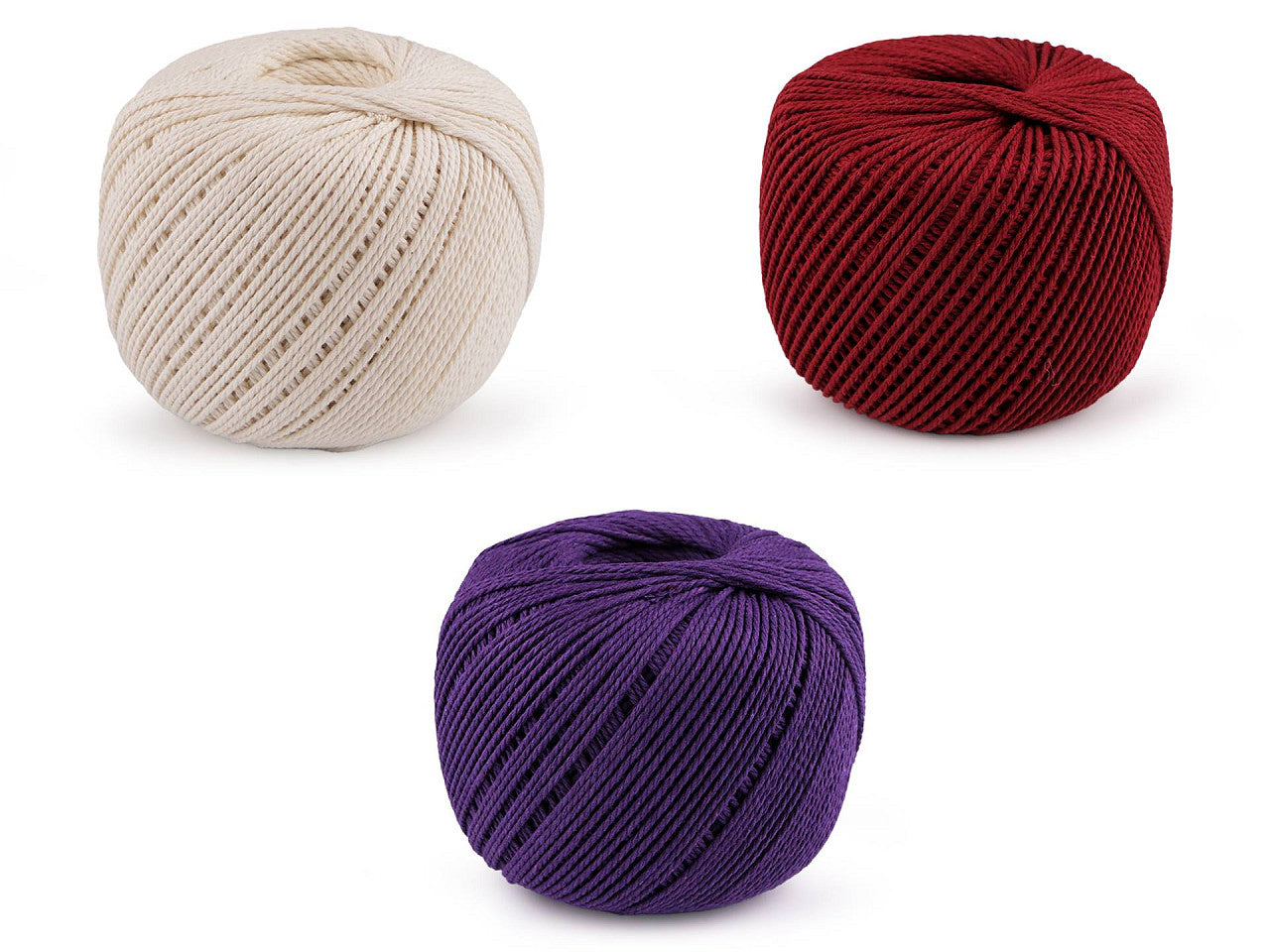 Fil de coton pour macramé, Ø 2 mm, peigné