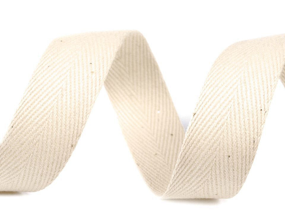 Ruban sergé à chevrons Oekotex 20 mm