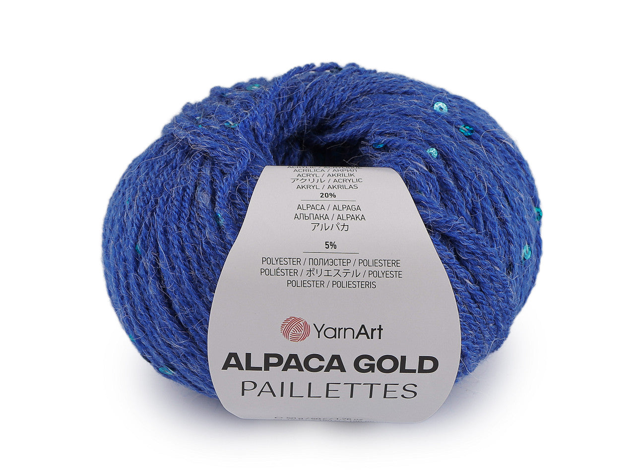 Laine Alpaca Gold avec sequins, 50 g YARNART
