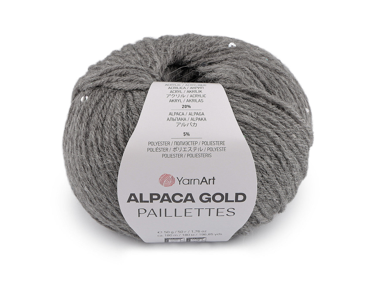 Laine Alpaca Gold avec sequins, 50 g YARNART