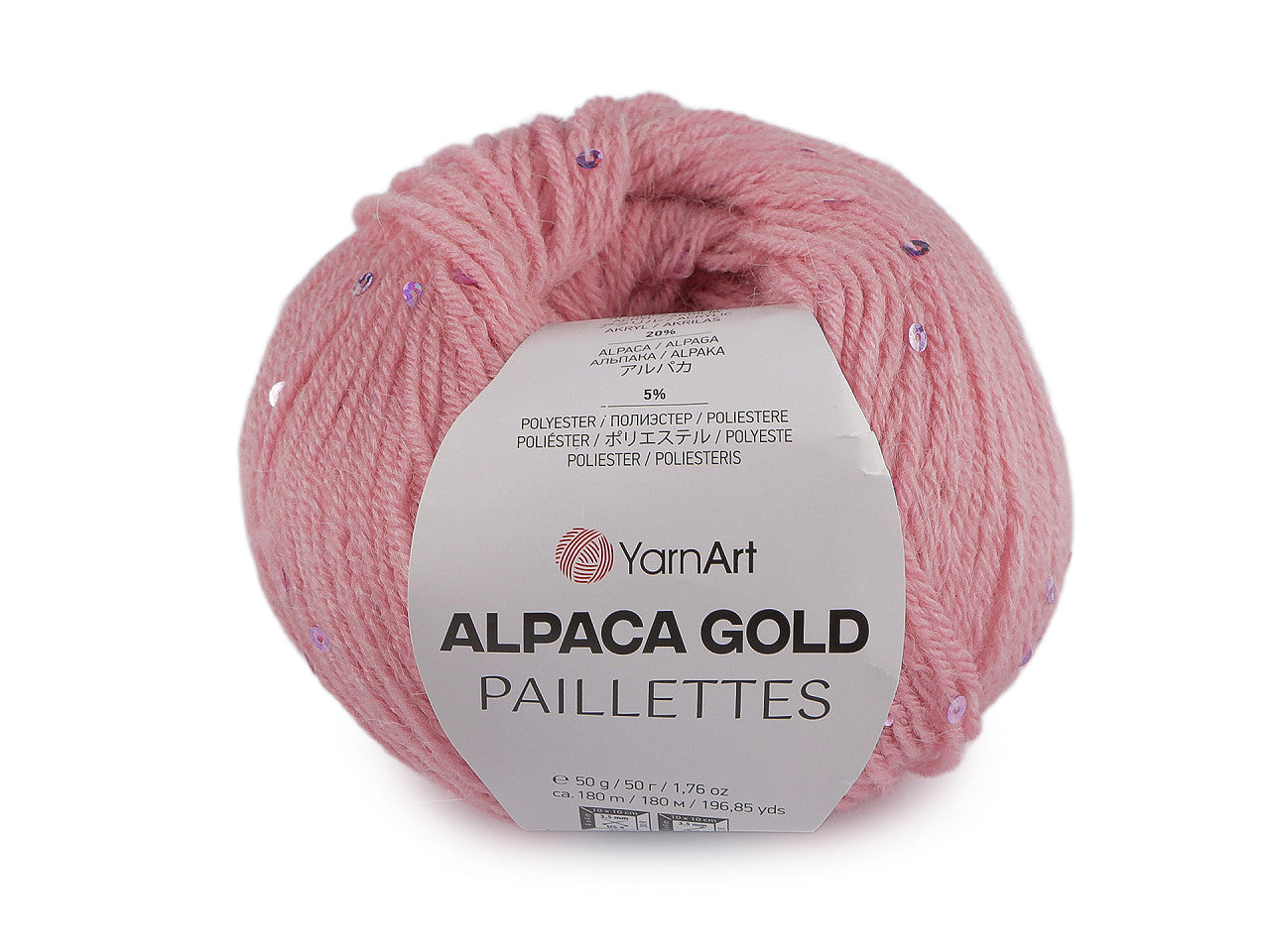 Laine Alpaca Gold avec sequins, 50 g YARNART
