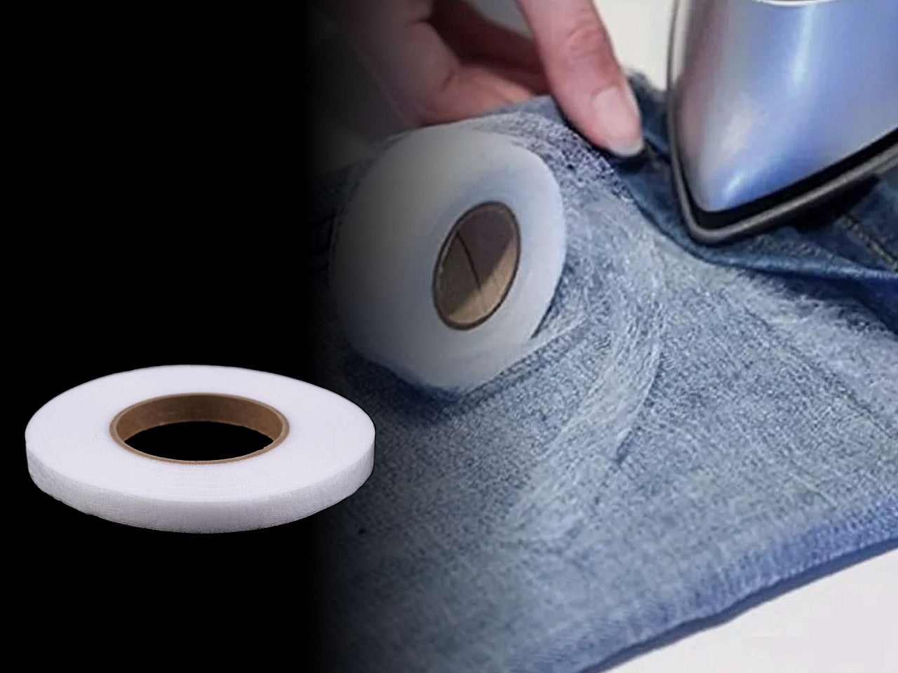 Ruban thermocollant Toile, largeur 10 mm