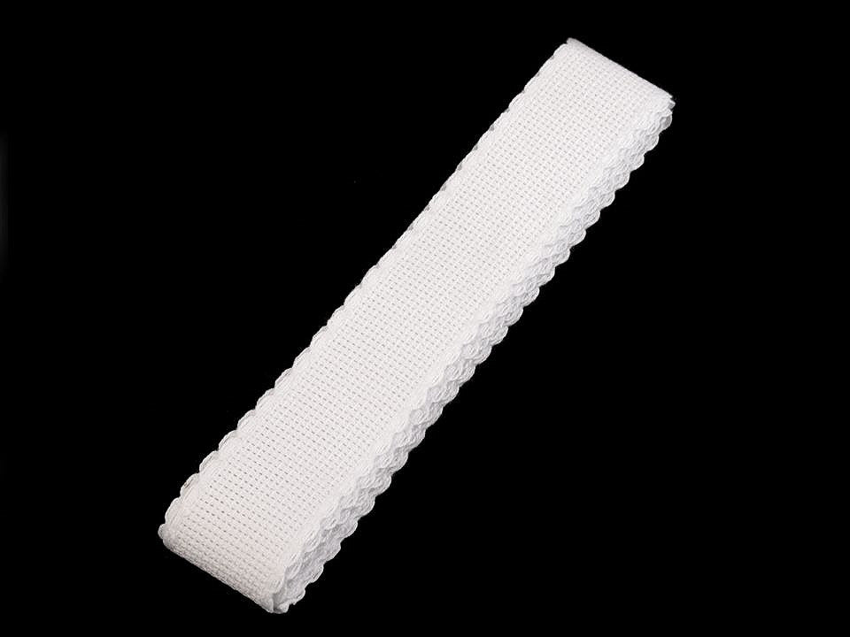 Ruban de tissu au point de croix, largeur 30 mm - 1m