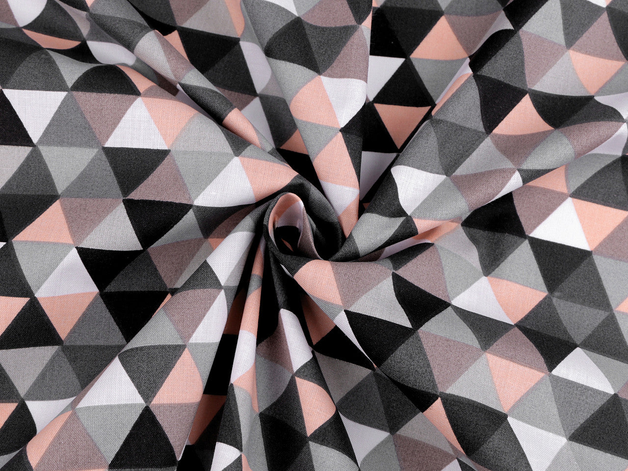 Cretonne en coton Triangles