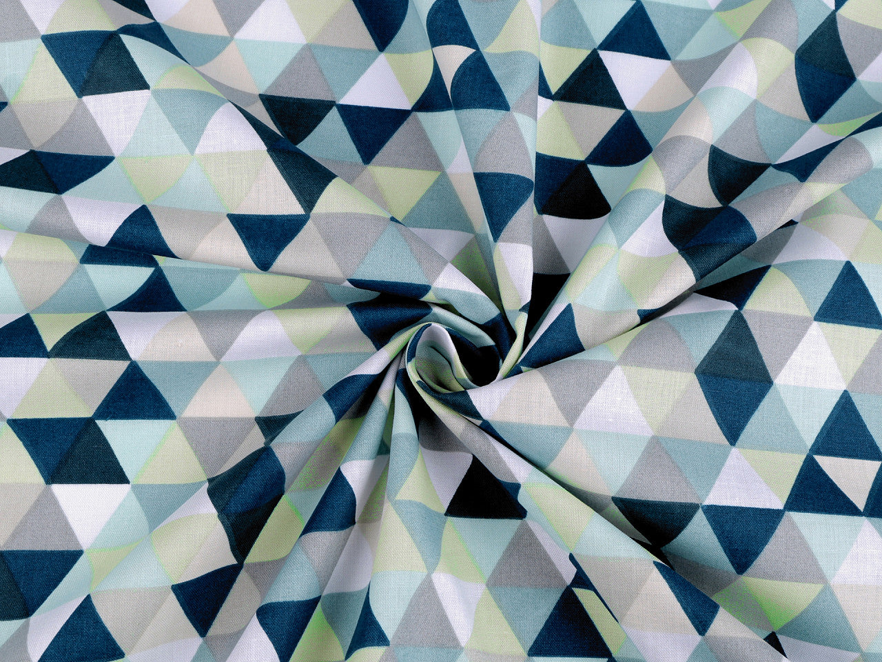 Cretonne en coton Triangles