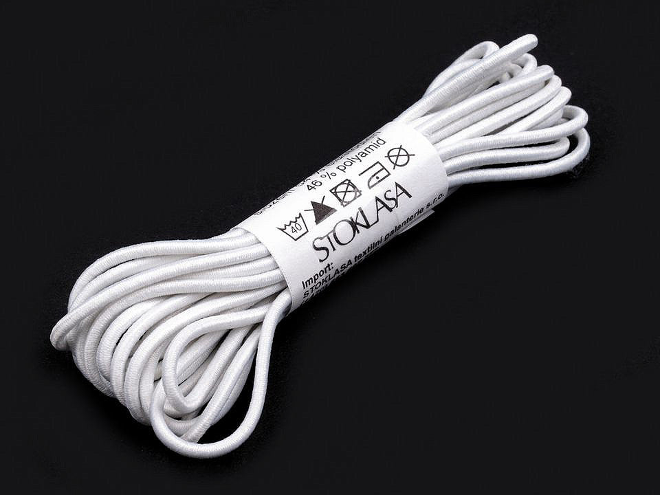 Cordon élastique rond MAGGIE, Ø 2mm, par 3m