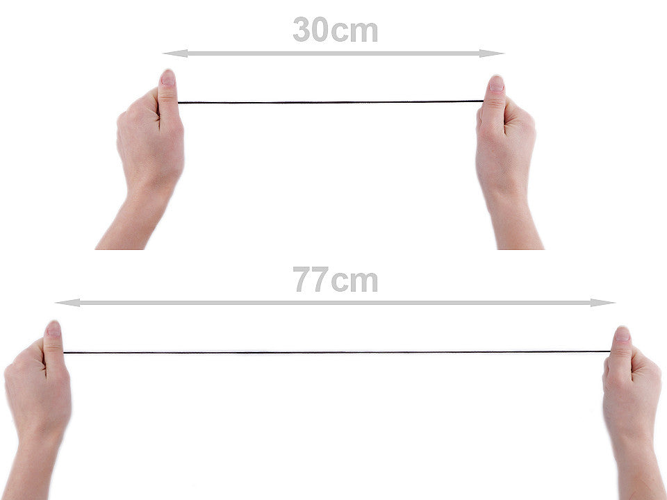 Cordon élastique rond MAGGIE, Ø 2mm, par 3m