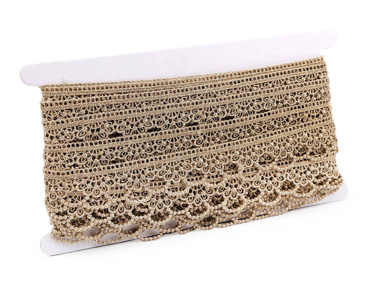 Liseré en dentelle avec lurex, largeur 30 mm