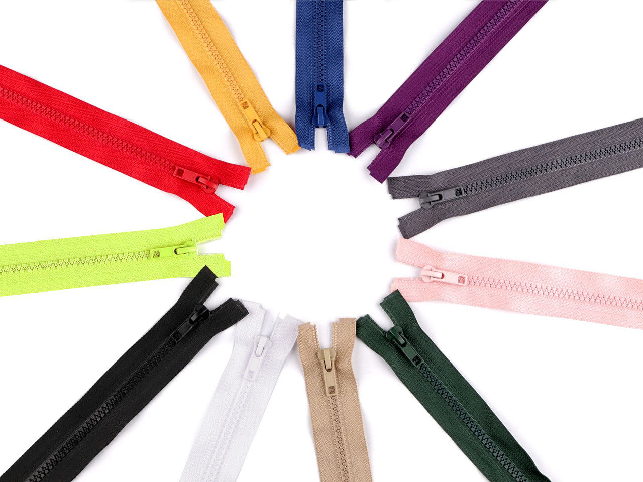 FAG bidirectionnelle en plastique No 5 séparable 2 curseurs 65cm séparable