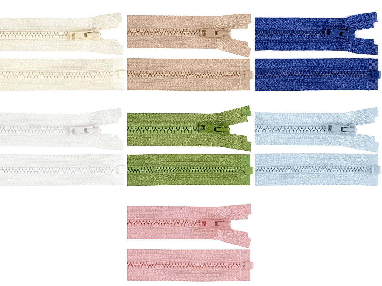 FAG YKK en plastique, No3, longueur 40 cm