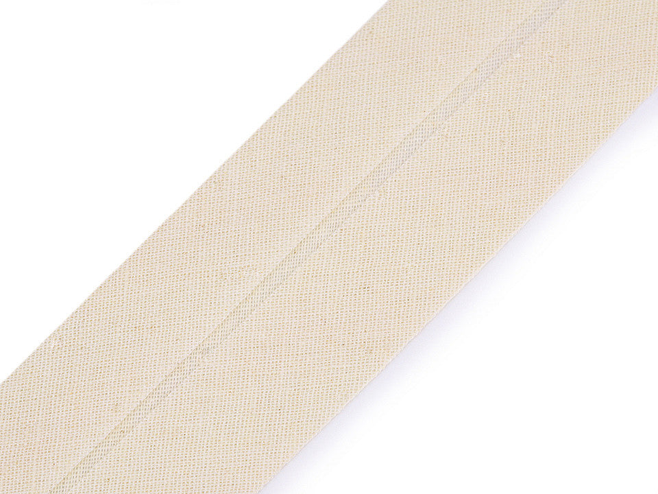 Biais en coton, largeur pliée 40 mm