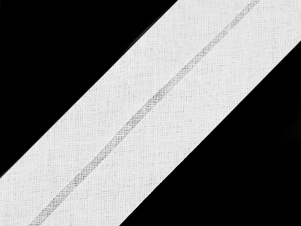 Biais en coton, largeur pliée 40 mm