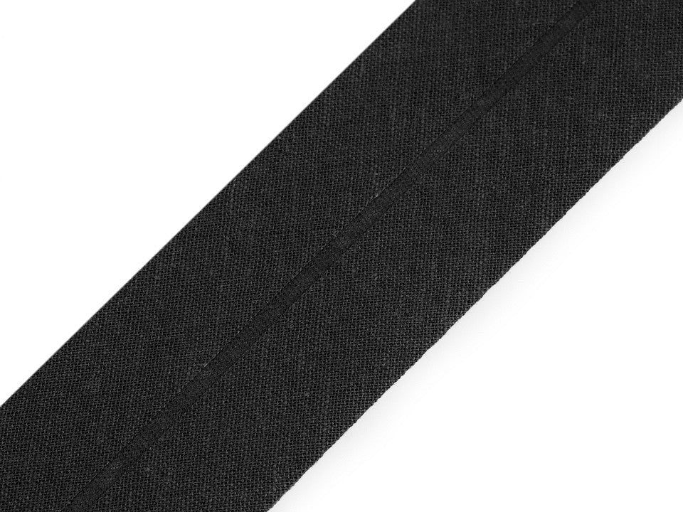 Biais en coton, largeur pliée 40 mm