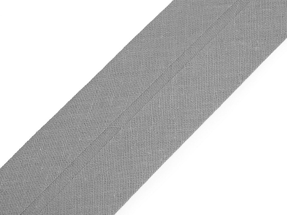 Biais en coton, largeur pliée 40 mm