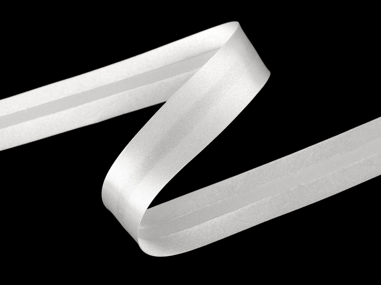 Biais satiné, largeur pliée 20 mm