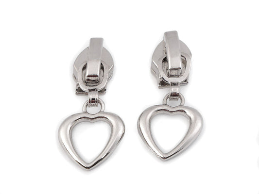 Glissière de FAG en nylon, No 5, Cœur, Étoile, Fleur