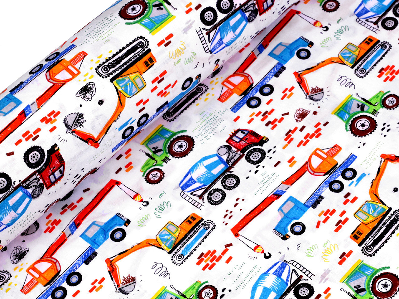 Tissu/Toile en coton Camions