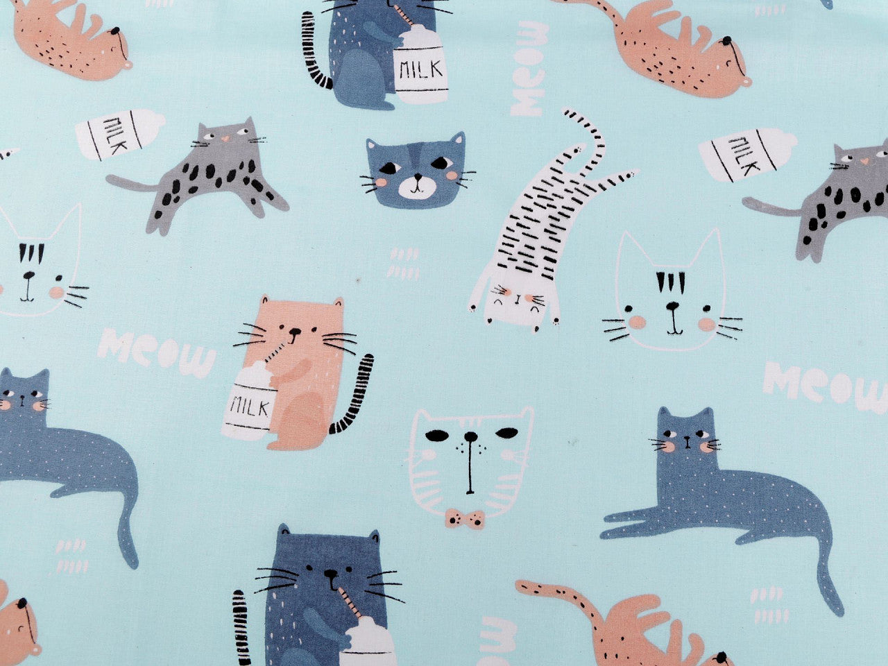 Tissu/Toile en coton Chats