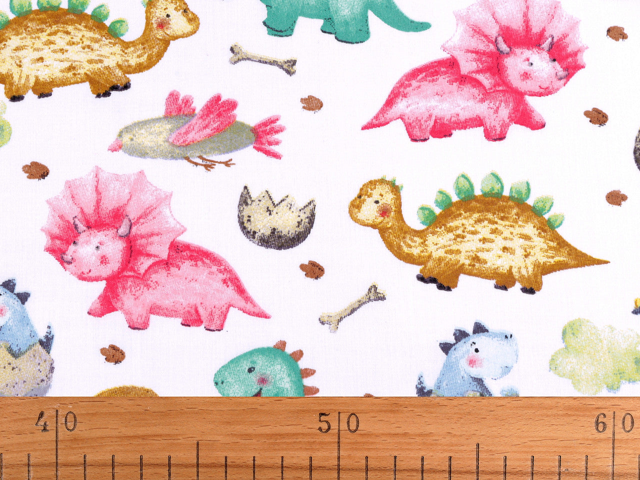 Cretonne coton oekotex Dinosaures