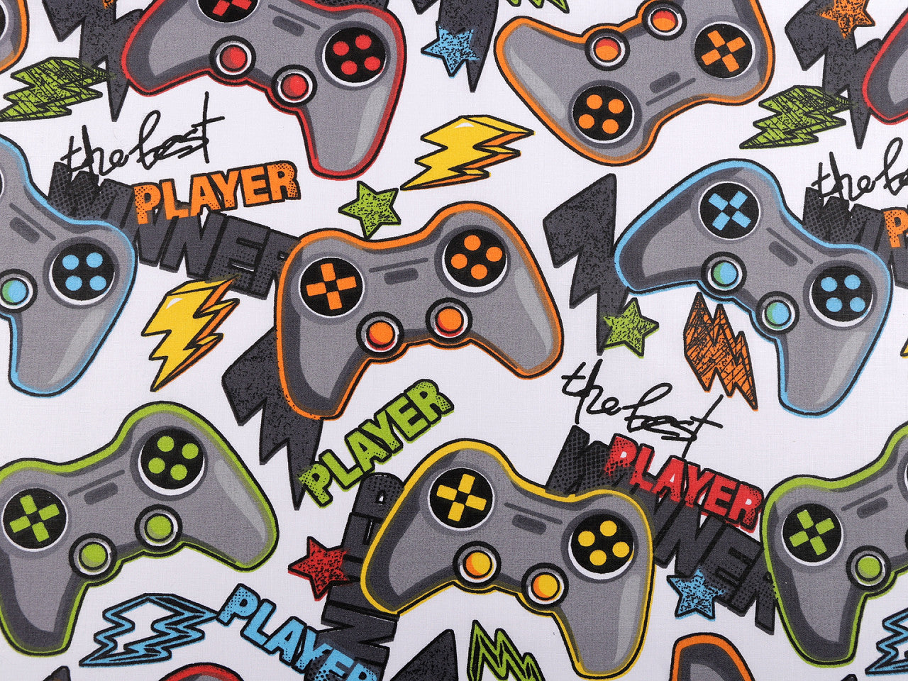 Cretonne en coton oekotex, Console de jeu