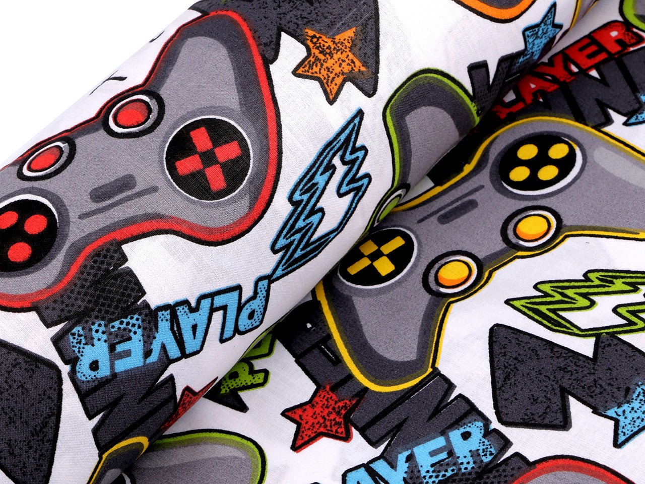 Cretonne en coton oekotex, Console de jeu