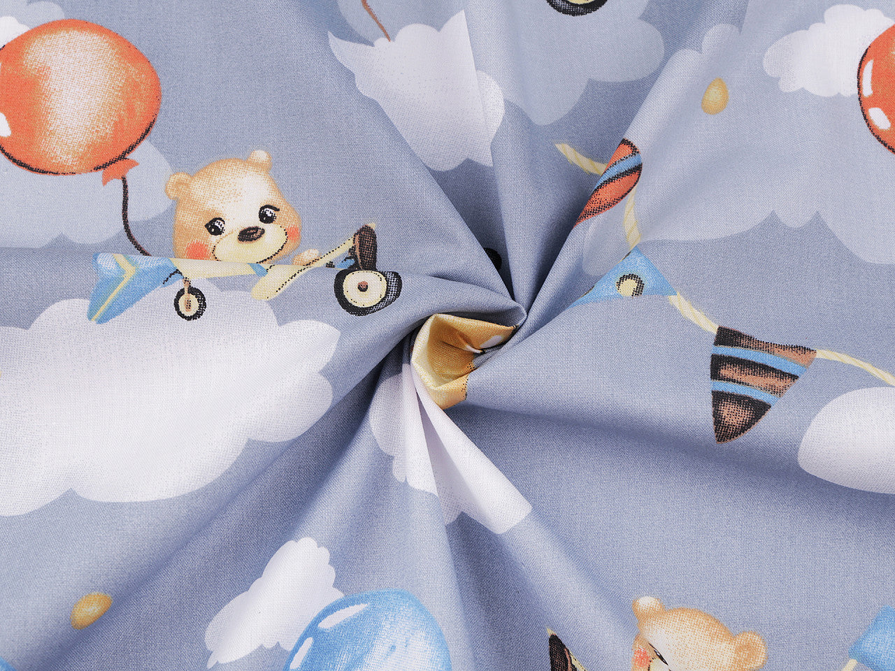 Cretonne coton oekotex Ours en peluche