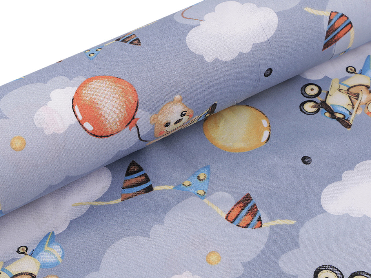 Cretonne coton oekotex Ours en peluche