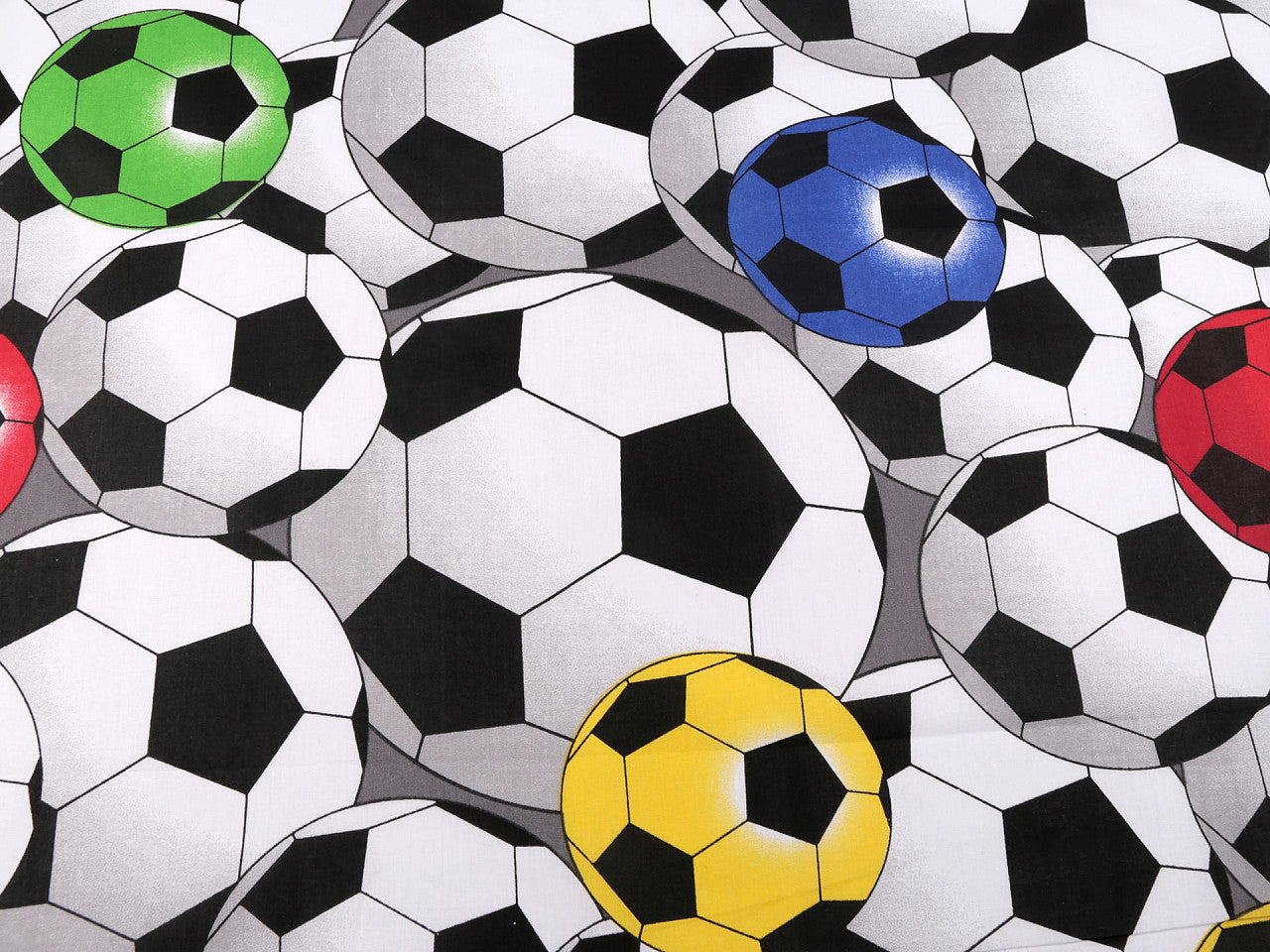 Cretonne coton oekotex, Ballons de football