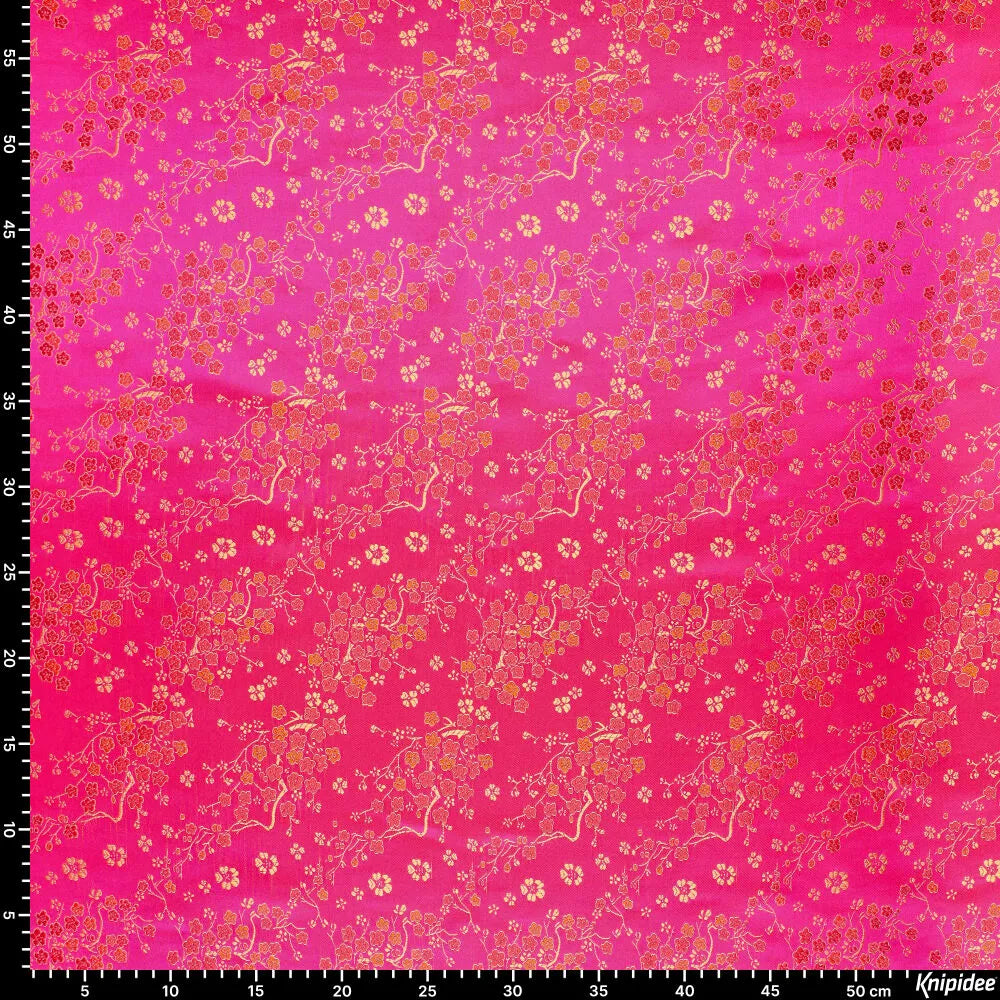 Tissu brocart motif daisy