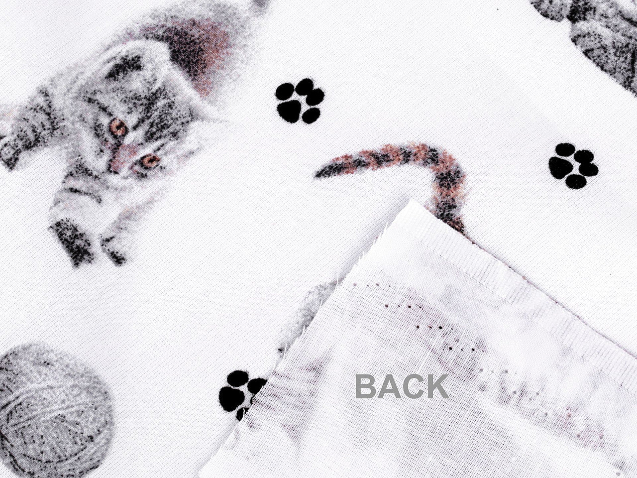 Cretonne coton oekotex Chats