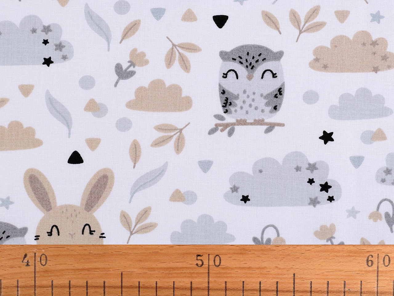Popeline coton oekotex Animaux de la forêt