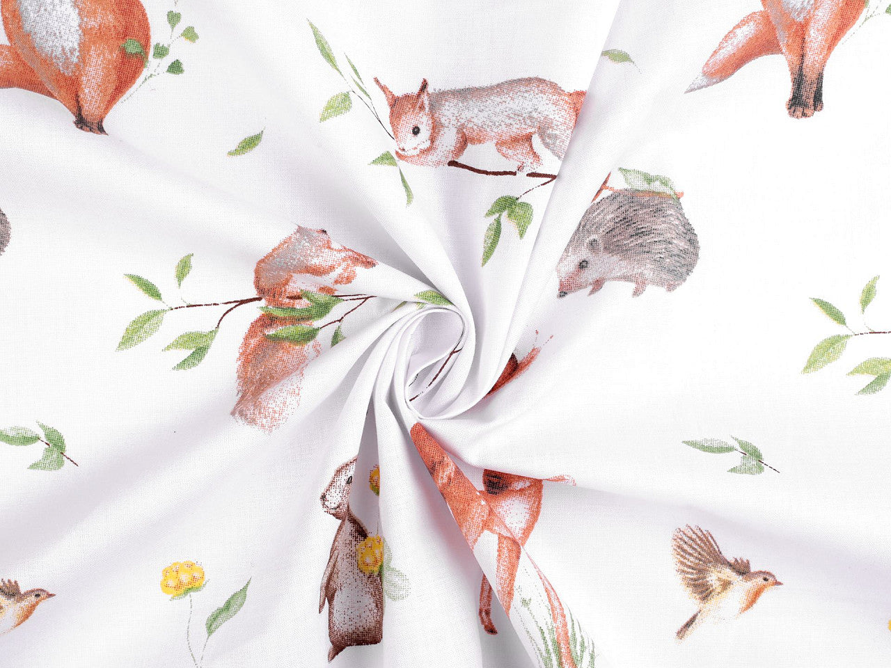 Cretonne coton oekotex Animaux de la forêt