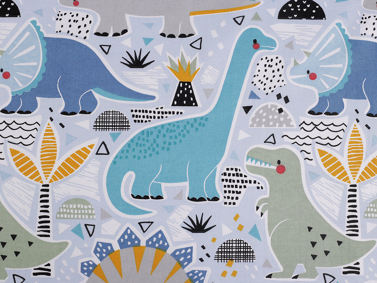 Cretonne coton oekotex Dinosaures