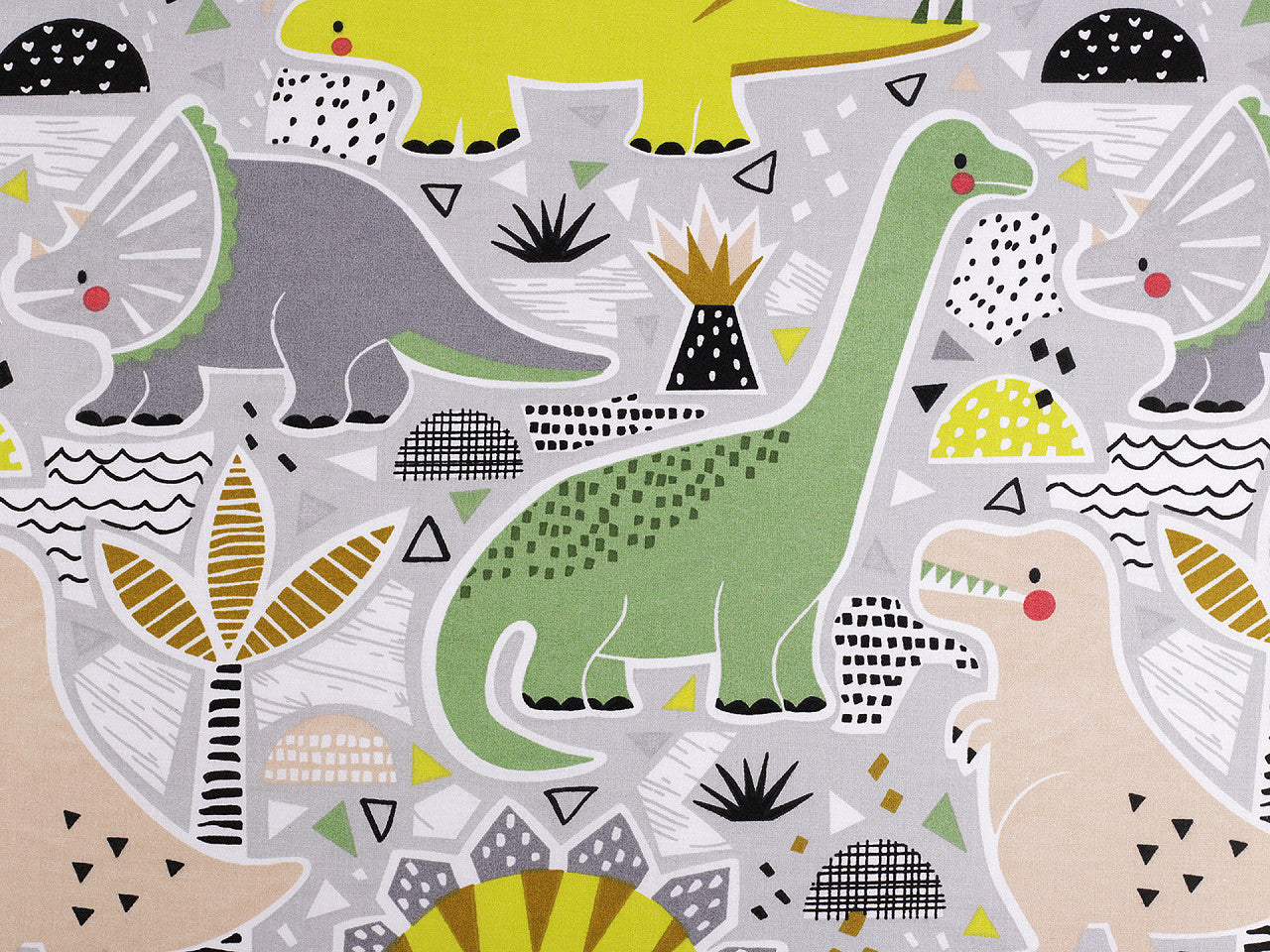 Cretonne coton oekotex Dinosaures