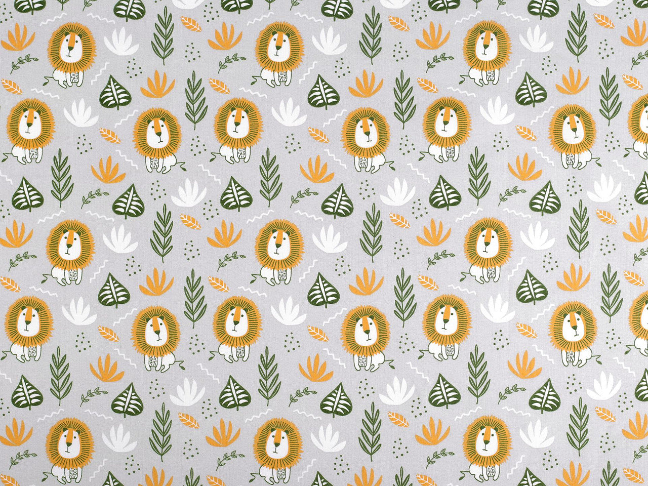 Cretonne coton oekotex Lions