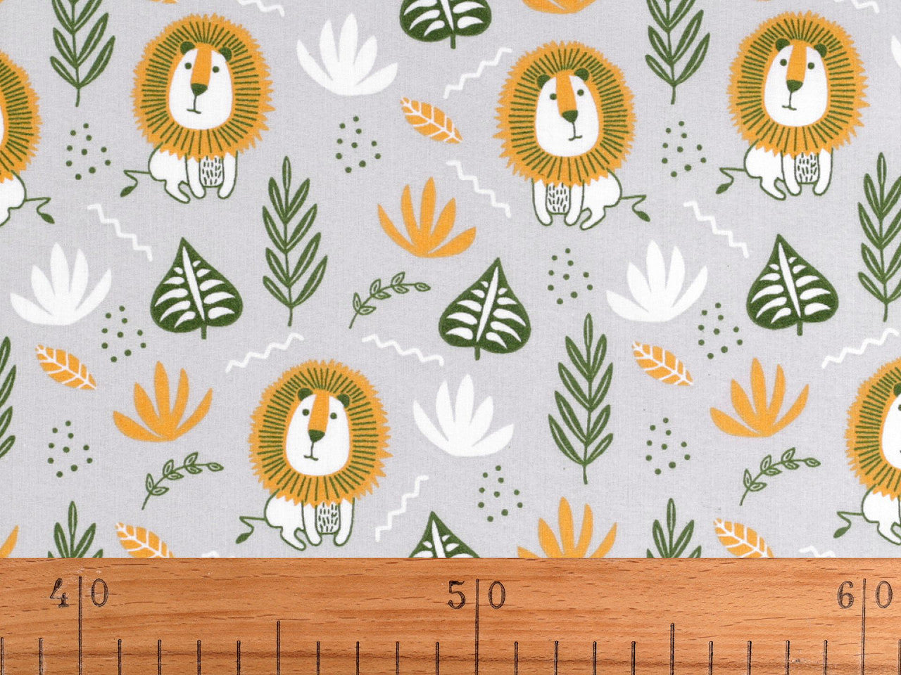Cretonne coton oekotex Lions