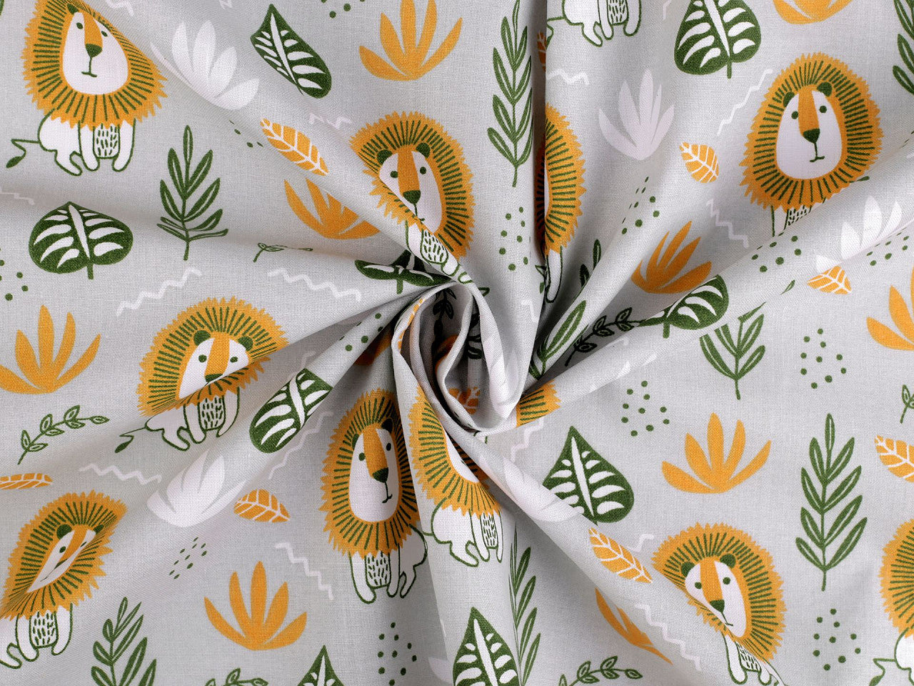 Cretonne coton oekotex Lions