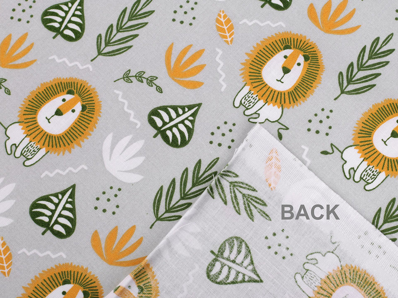 Cretonne coton oekotex Lions