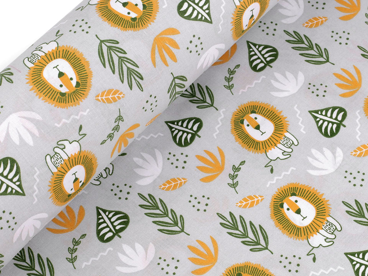 Cretonne coton oekotex Lions