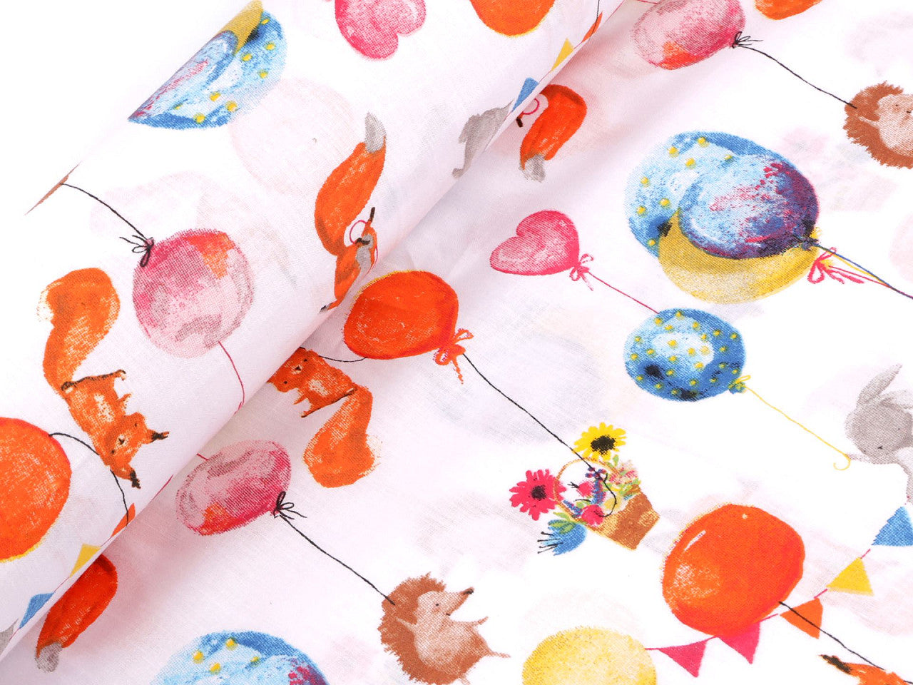 Popeline coton oekotex Ballons / Animaux