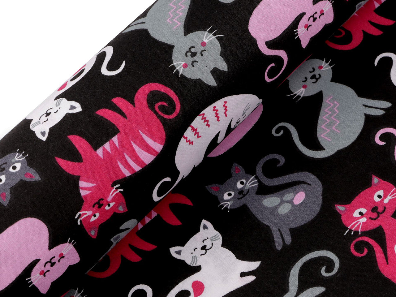 Tissu/Toile en coton Chats