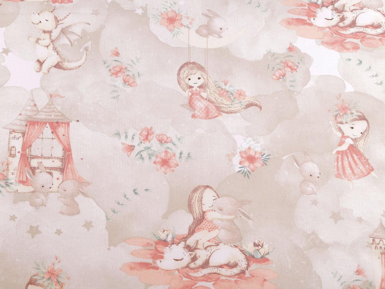Cretonne coton oekotex Petite fille